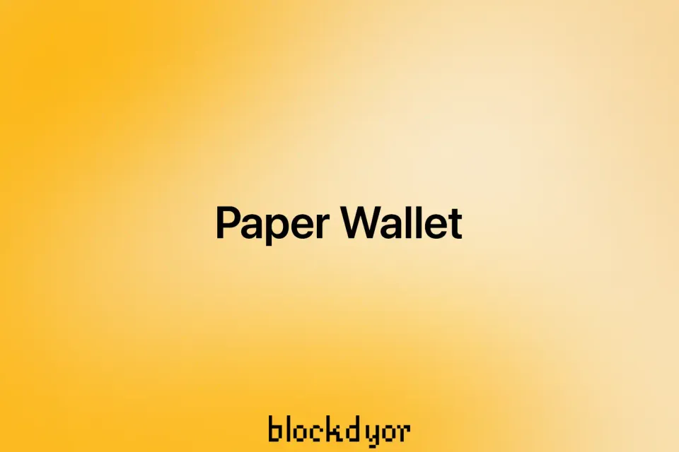 Paper Wallet