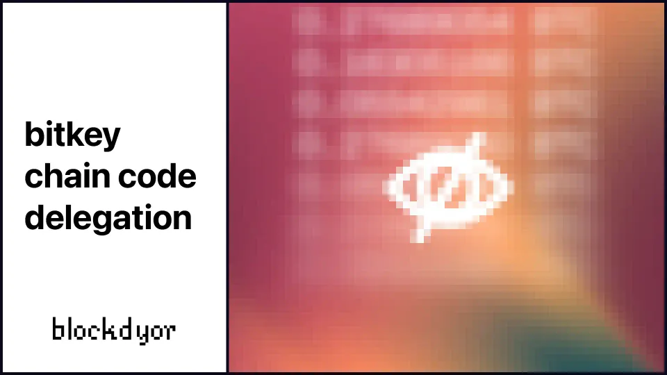 Bitkey Chain Code Delegation